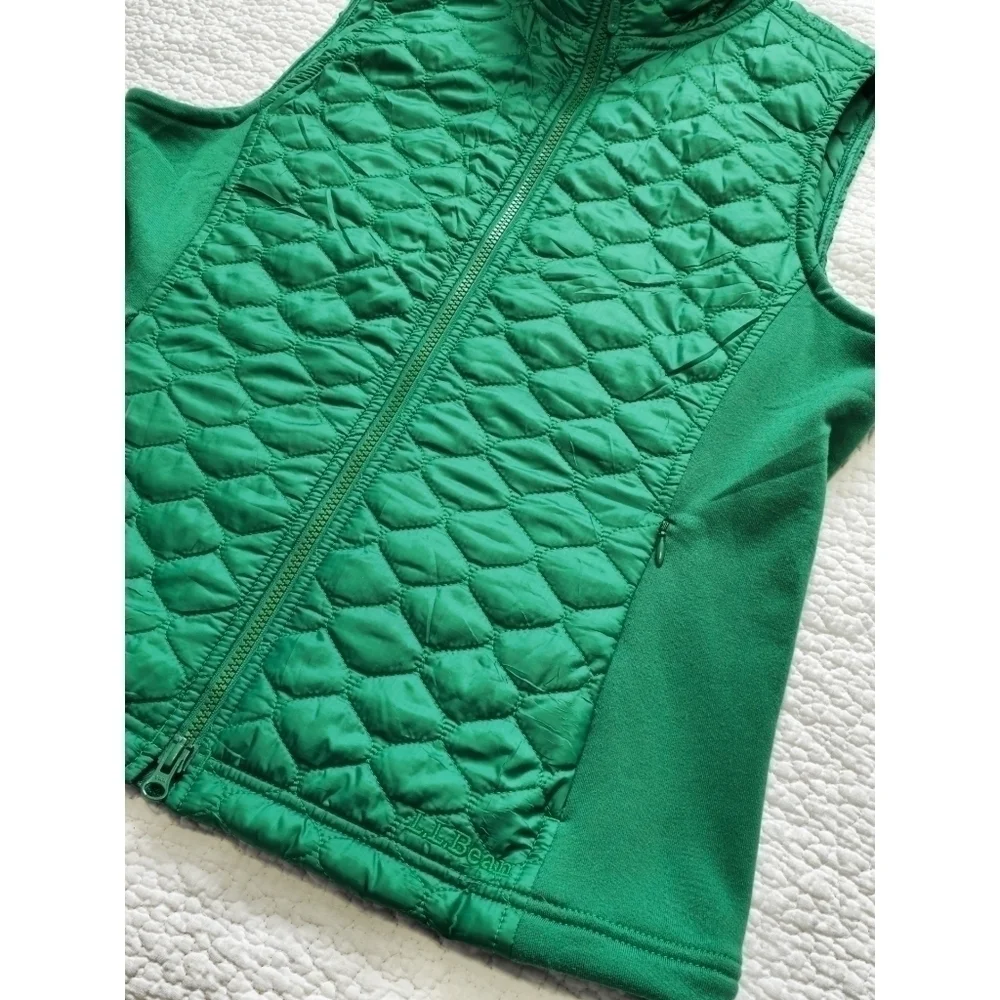 L.l. Bean Green Quilted Thinsulate Vest - Picture 3 of 8